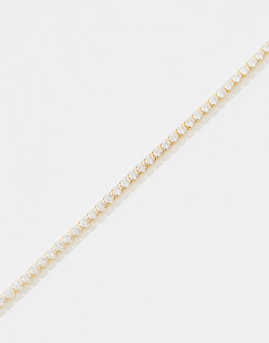 Orelia gold plated clear crystal tennis bracelet